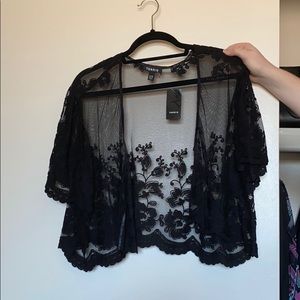 Torrid black lace jacket